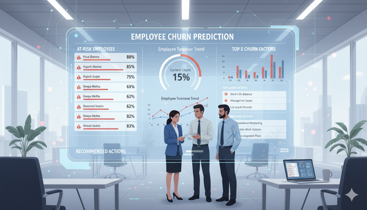 Employee Churn Prediction – HR Analytics
